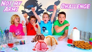 Not My Arms Homemade Ice Cream Challenge [upl. by Lulu]