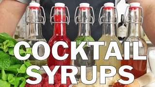 5 x Essential syrups for making cocktails [upl. by Valaree]