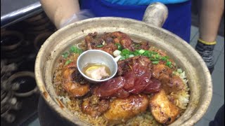 Charcoal Claypot Chicken Rice in Kuala Lumpur  吉隆坡炭味十足的砂锅鸡饭 [upl. by Maillliw]