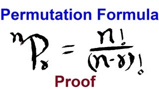 Proof Permutation Theorem  Permutation Formula Derivation [upl. by Loggia850]