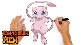 How to Draw Pokemon  Mew [upl. by Annekam]