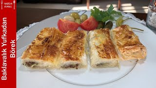 Baklavalık Yufkadan Börek  BÖREKLER [upl. by Laurene209]