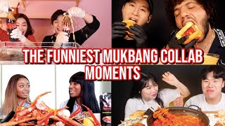 the FUNNIEST mukbang collab moments [upl. by Devlin]