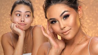 ULTIMATE BRONZE AND GLOWY MAKEUP TUTORIAL FOR BEGINNERS  Roxette Arisa [upl. by Marina741]