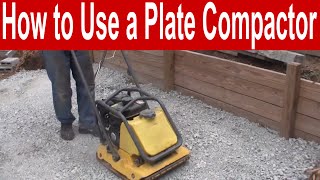 How to Use a Plate Compactor [upl. by Atiuqiram]