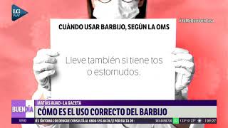 Cómo es el uso correcto del barbijo [upl. by Cirri]