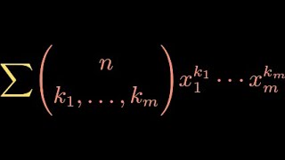 The Multinomial Theorem [upl. by Hanas288]