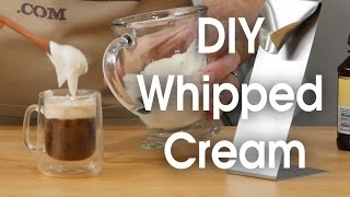 DIY whipped cream in 60 seconds [upl. by Oicaroh634]