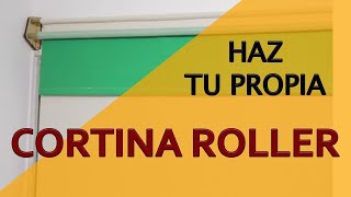 Como Construir una CORTINA ROLLER Black Out CASERA [upl. by Dorweiler]