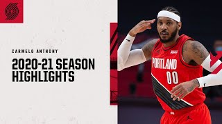 Carmelo Anthony 202021 Season Highlights  Trail Blazers [upl. by Elyn]