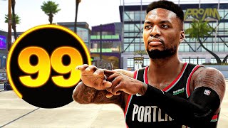 99 DAMIAN LILLARD BUILD is OVERPOWERED in NBA 2K21 [upl. by Gaylene]