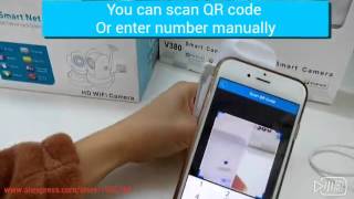 V380 HD WiFi CCTV IP Camera Setup on iPhone [upl. by Kcirddec878]