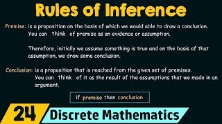 Rules of Inference  Basic Terminology [upl. by Dnarud]