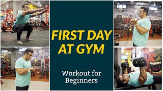 First Day at Gym  Workout for Beginners  Yatinder Singh [upl. by Illa820]