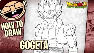 How to Draw GOGETA Dragon Ball Super Broly  Narrated Easy StepbyStep Tutorial [upl. by Nerraj]