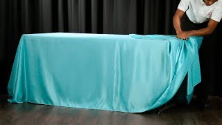 60 Second Drape Tie for Rectangular Tablecloths [upl. by Nata11]