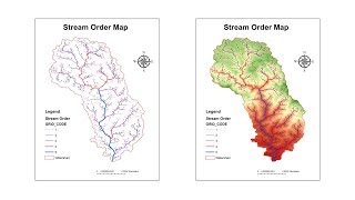 River Stream Order Map in ArcGIS  ArcGIS Tutorial 28 [upl. by Sink]