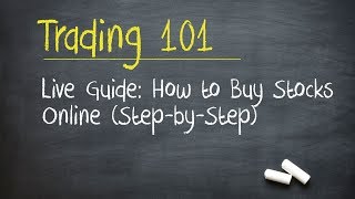 Live Guide How to Buy Stocks Online StepbyStep [upl. by Enybor729]