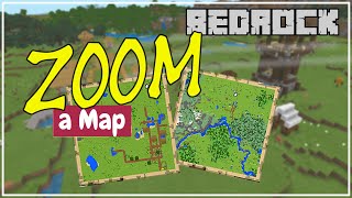 How to Zoom a Map in Minecraft Bedrock Edition  Tutorial [upl. by Etz]