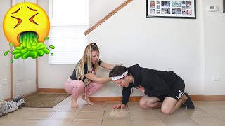 Throw Up PRANK On Girlfriend CUTE REACTION [upl. by Asetal239]