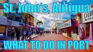 Walking in St Johns Antigua  What to do on Your Day in Port [upl. by Ginni]