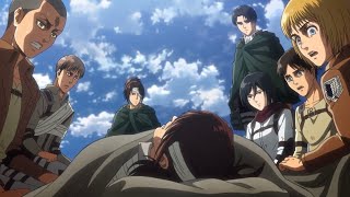 Sasha tell Levi to shut up Hange laughed  Attack On Titan Season 3 Episode 19 [upl. by Wettam]