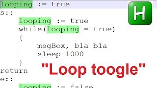 Autohotkey loop toggle [upl. by Huckaby]