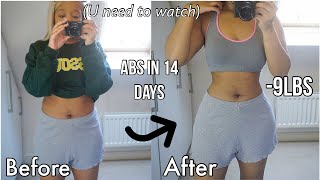 ABS IN 2 WEEKS i tried Chloe tings 2 week quarantine SHRED challenge to GLOW UP im SHOOK [upl. by Acinyt]