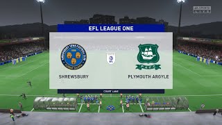 Shrewsbury Town vs Plymouth Argyle 18042023 EFL League One FIFA 23 [upl. by Niknar]