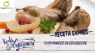 Receta Exprés Codornices en escabeche [upl. by Yerfdog]