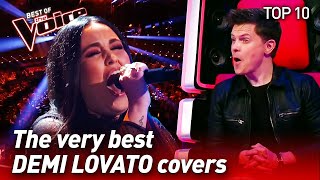 TOP 10  BEST DEMI LOVATO covers in The Voice [upl. by Alger]