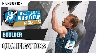 Boulder qualifications highlights  Brixen 2023 [upl. by Anhpad596]