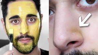 Turmeric Face Mask Benefits amp First Impression  Turmeric Honey  Natural Yoghurt ✖ James Welsh [upl. by Nolham987]