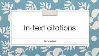 How to do intext citations Chicago AuthorDate Style [upl. by Enrev856]