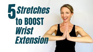 Top 5 Wrist Stretches to BOOST your Wrist Extension [upl. by Newbold49]