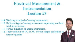 Electrical Measurement amp Instrumentation Lecture  3 [upl. by Frederiksen149]