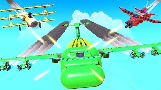 1 Cargo Plane VS 2 Fighter Planes Survival Challenge  Trailmakers Multiplayer [upl. by Alric]