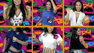 ✂️ DIY 9 IDEIAS DE CUSTOMIZAÇÃO DE CAMISETAS CARNAVAL 2018 [upl. by Inavoig]