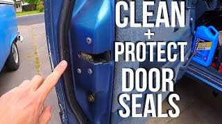 How To Clean amp Protect Car Door SealsWeatherstripping Jonny DIY [upl. by Nnylatsirk108]