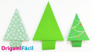 🎄 Árbol de Navidad de papel con origami ¡Muy fácil [upl. by Darlleen]