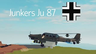 Junkers Ju 87 quotStukaquot Showcase l Roblox Plane Crazy Upload no 18 [upl. by Ardnaed]