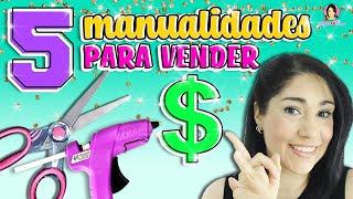 5 Manualidades que puedes ✂️ VENDER y GANAR DINERO 🤑 desde CASA  Marlene Campos [upl. by Saito]