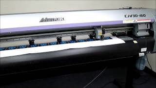 Mimaki CJV30 160 Printing and Cutting Demo [upl. by Inva]