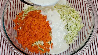 How To Make Coleslaw  Homemade Coleslaw Recipe Easy  KFC Style Coleslaw [upl. by Leuams]