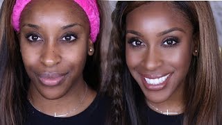 Neutrogena Healthy Skin Liquid Makeup Review strongfoundation  Jackie Aina [upl. by Nareht21]