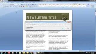 How do I create and distribute a newsletter using MS Word [upl. by Yelsha]