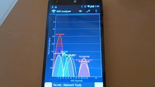 How to use Wifi Analyzer app on Android Tutorial demo by geoffmobile [upl. by Janina657]