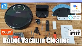 Tuya  Smart Life Smart Robot Vacuum from HomeFlow Unboxing and Setup Review [upl. by Einaffyt422]