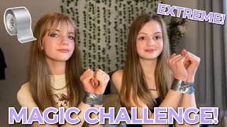 EXTREME Magic Challenge Part 3 DUCT TAPE String etc [upl. by Marillin]