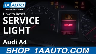 How to Reset Service Light 0409 Audi A4 [upl. by Cummings102]